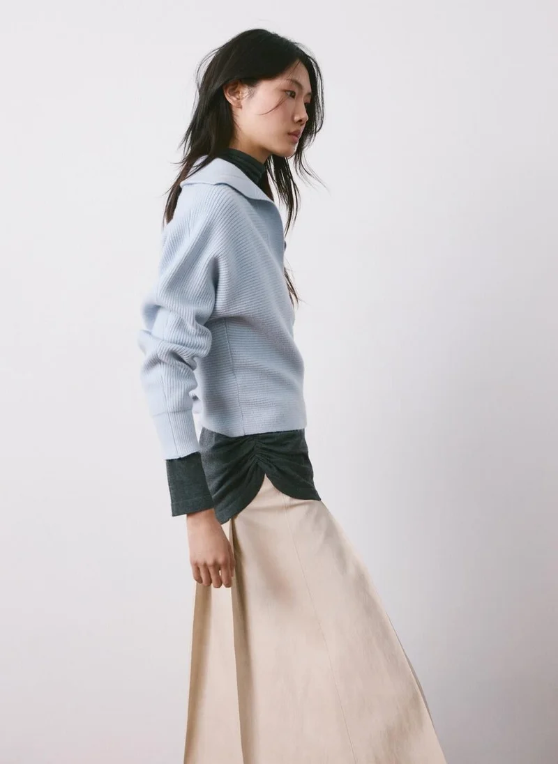 MANGO V-neck knit sweater