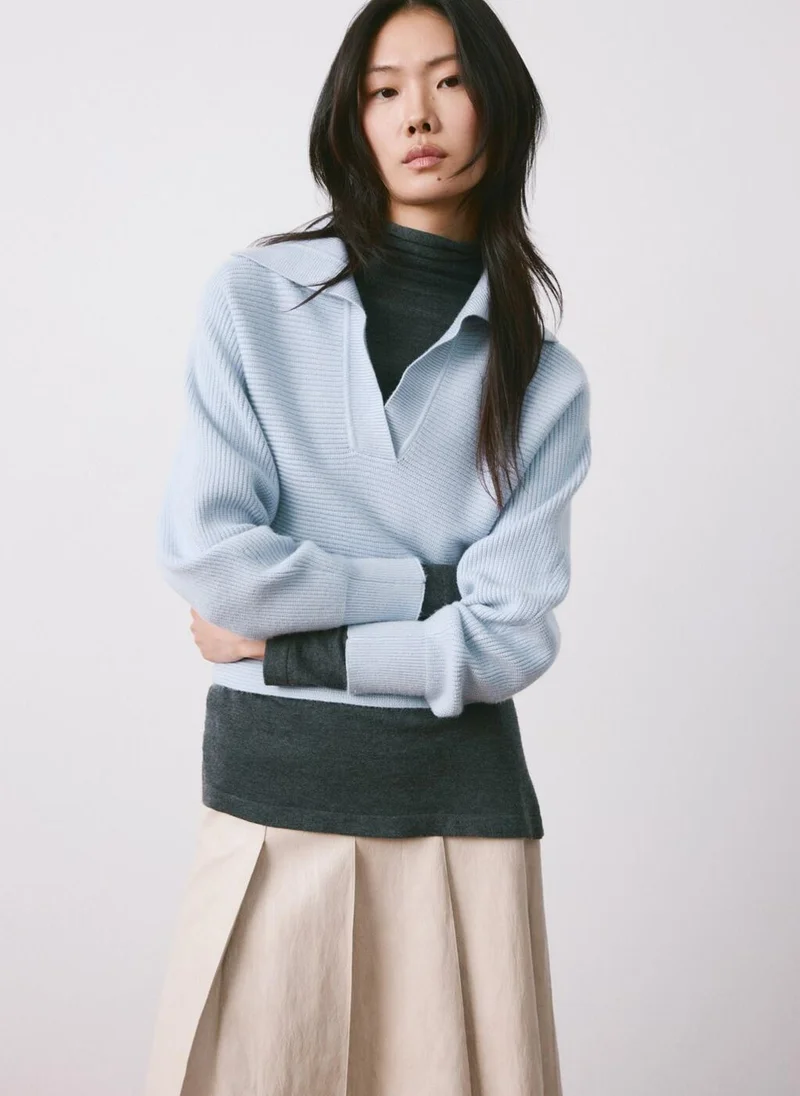 MANGO V-neck knit sweater