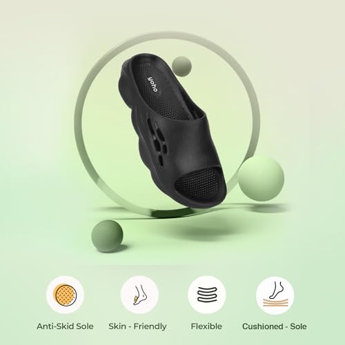 YOHO Dolphy EVA Sliders For Men | Trending design | Anti-slip sole | Sweat free | Super flexible | Ergonomic and cushioned footbed - Image 2