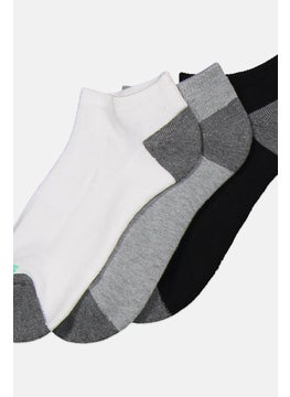 SKECHERS Women 10 Pairs No Show Socks, White/Grey/Black Combo  - Image 2