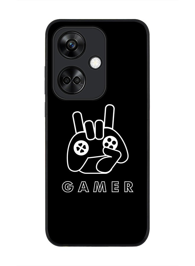 Stylizedd Rugged Black Edge case for OnePlus Nord CE3 Custom Slim fit Flexible Anti Drop Thin Phone Case Cover - Gamer  - Image 1