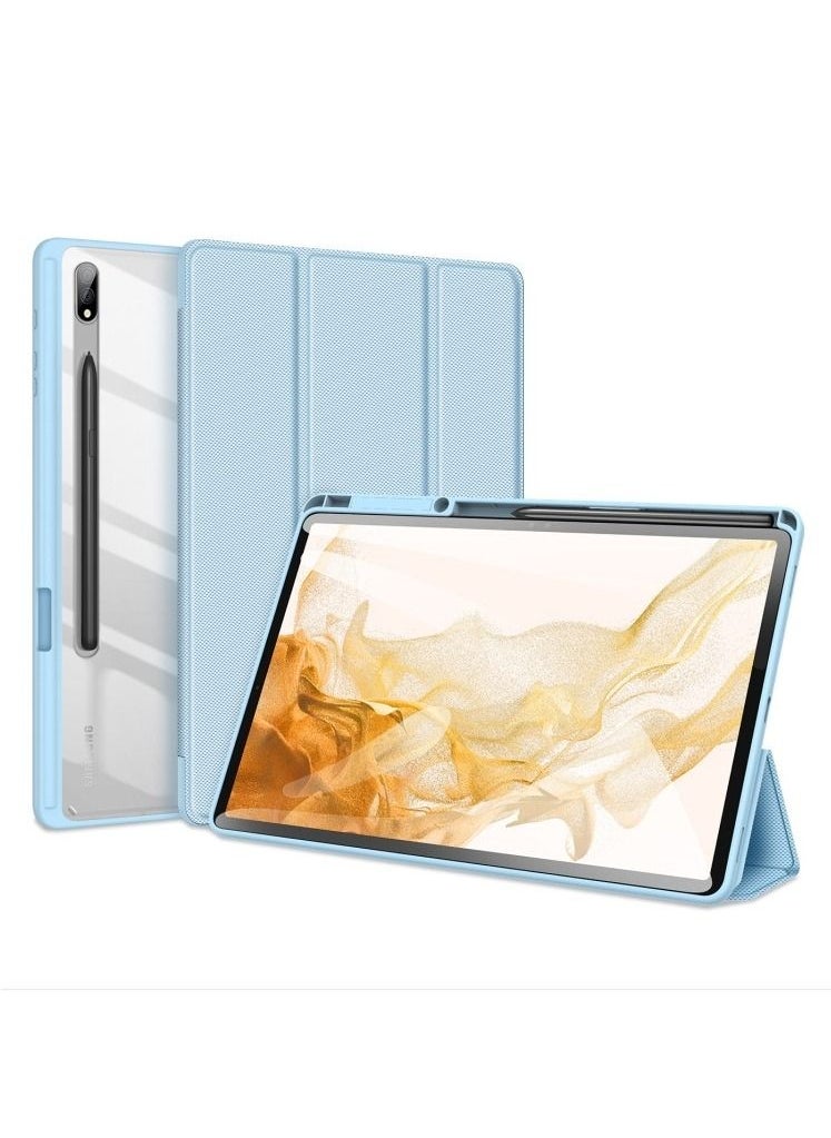 DUX DUCIS - For Samsung Galaxy Tab S8 Ultra DUX DUCIS TOBY Series Horizontal Flip Leather Tablet Case(Blue) - Image 1