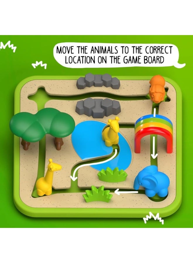 SmartGames Safari Park Jr. Preschool Puzzle Game with 60 Challenges for Ages 3 and Up - Image 3