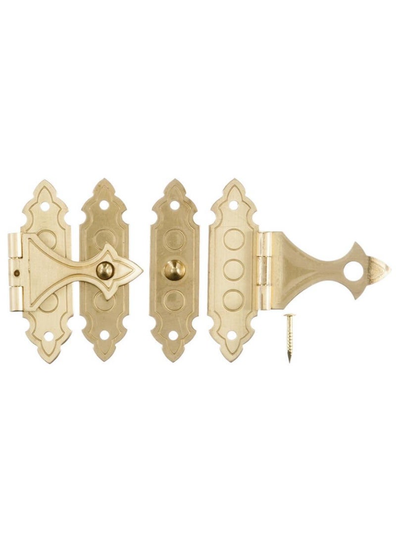 ACE Ace Antique Brass Decorative Catch Pack 2Pcs 3.55cm