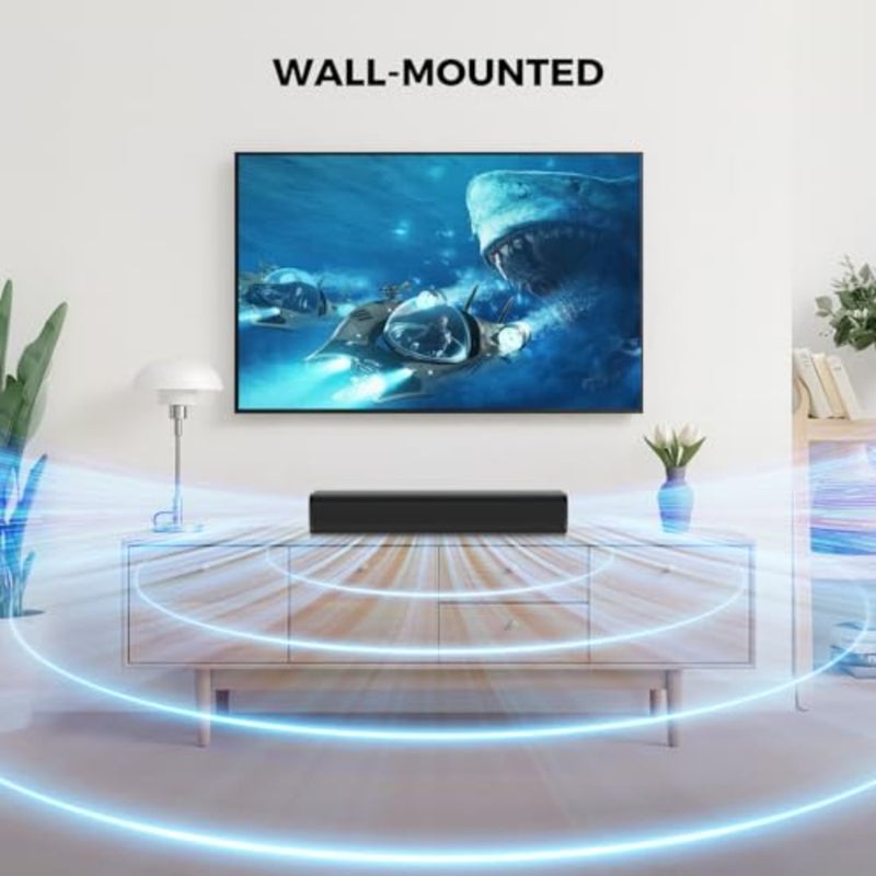 Sound Bar, 50W Soundbar for Smart TV Bluetooth 5.3 Speaker 17Inch with ARC/Optical/AUX Connection Surround for Home Theater Audio TV/PC/Gaming/Projectors - Image 3