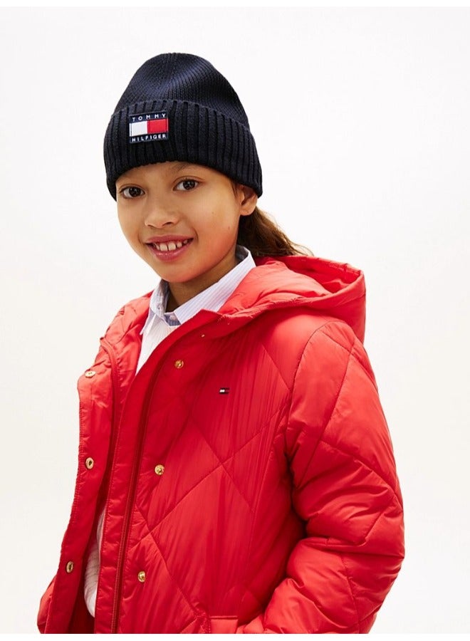 TOMMY HILFIGER Kids Heritage Flag Beanie - Image 1