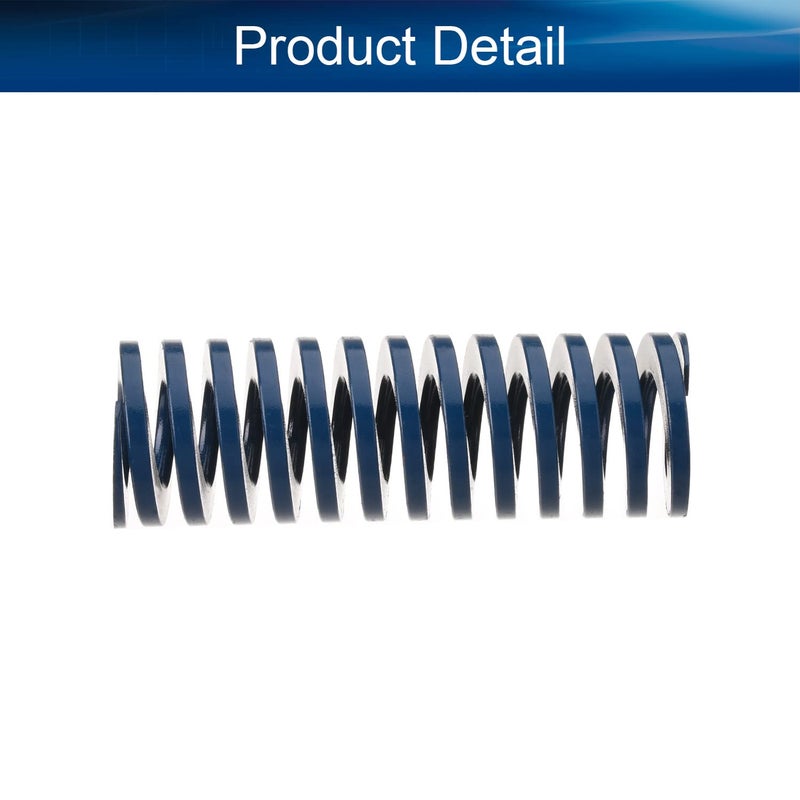 Metal Spring，Springs Compression Spring, 22mm OD 11mm ID 50mm Long Spiral Stamping Light Load Compression Mould Die Spring for 3D Printer Accessories Mechanical Equipment Blue Tone 1pcs(221165mm) - Image 3