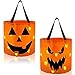 JOYIN 2 PCS Halloween Trick or Treat Bags 10 x 118 inches LED Light Orange Pumpkin Buckets Reusable Goody Candy Bucket for Kids Trick or Treating Halloween Birthday Party Favor Supplies - Image 3
