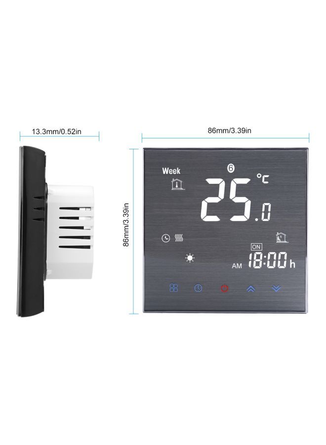 NIBEMINENT LCD Display Touch Screen Temperature Controller White/Grey 86x86x13.3millimeter - Image 2