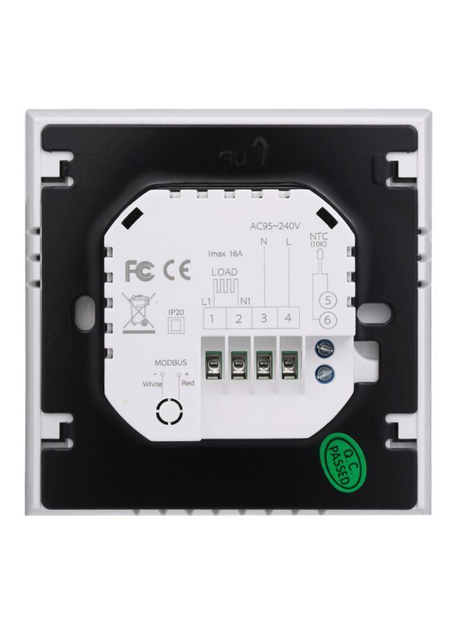 NIBEMINENT LCD Display Touch Screen Temperature Controller White/Grey 86x86x13.3millimeter - Image 3