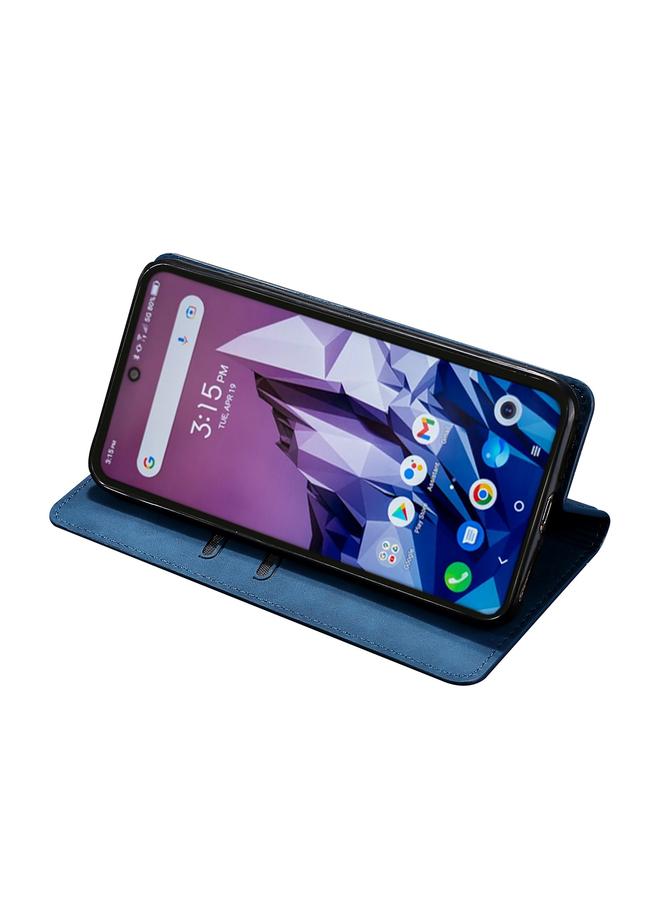 اس-توب جراب هاتف Kyocera KY-51B مصنوع من الجلد مع قلاب أفقي مغناطيسي - Image 4