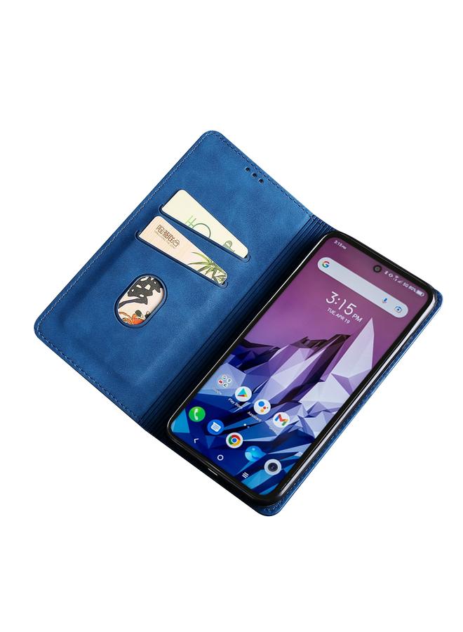 اس-توب جراب هاتف Kyocera KY-51B مصنوع من الجلد مع قلاب أفقي مغناطيسي - Image 3