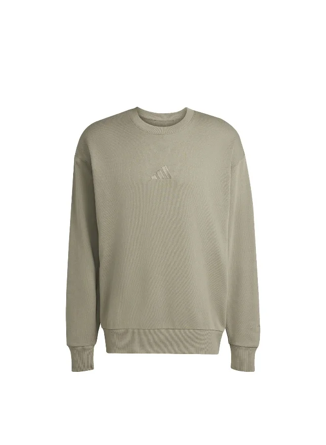 Adidas Adidas M A Szn Ft Crw Green Sweatshirt (Long Sleeve) Sweatshirts For Men
