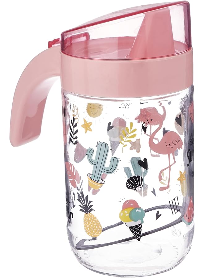 HEREVIN 660Ml Decorated Glass Liquid Dispenser Hello Summer H 151191 Sum - Image 1