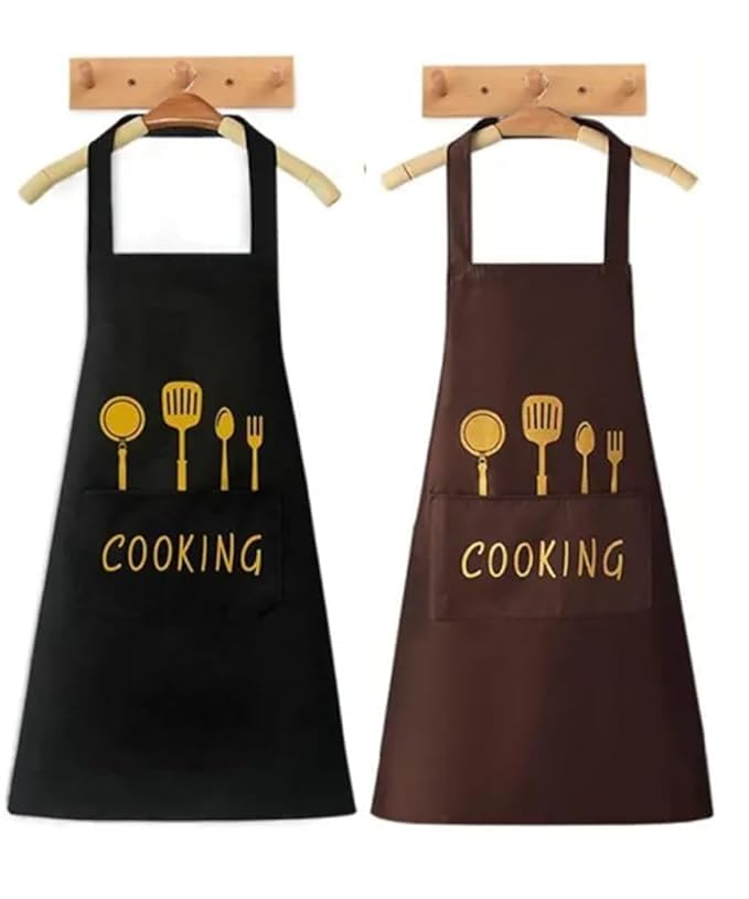 BeFall Kitchen Apron with Hand Wiping Towels, Waterproof, Oilproof, Adjustable Straps, Large Pockets, Durable Cooking Apron for Men & Women – Chef, BBQ, Baking, and Kitchen Essentials - Image 1