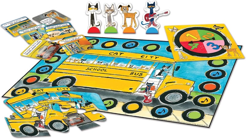 Briarpatch Kid's Pete The Cat Wheels On The Bus Sing-Along Puzzle Board Game (3 & Up) - Image 5