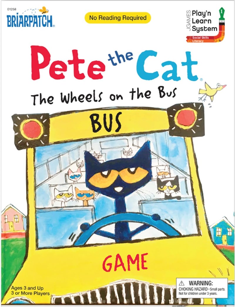 Briarpatch Kid's Pete The Cat Wheels On The Bus Sing-Along Puzzle Board Game (3 & Up) - Image 2