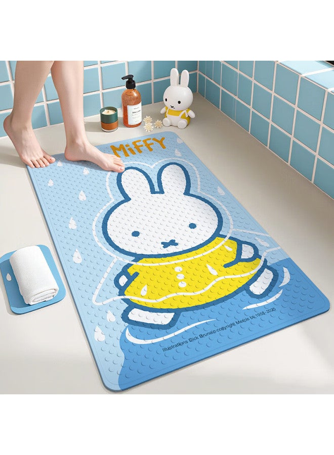 Dajiang Miffy Co-branded Bathroom Non-slip Mat, Children's Shower Room Bathroom Bathing Anti-fall Floor Mat, 50x80cm