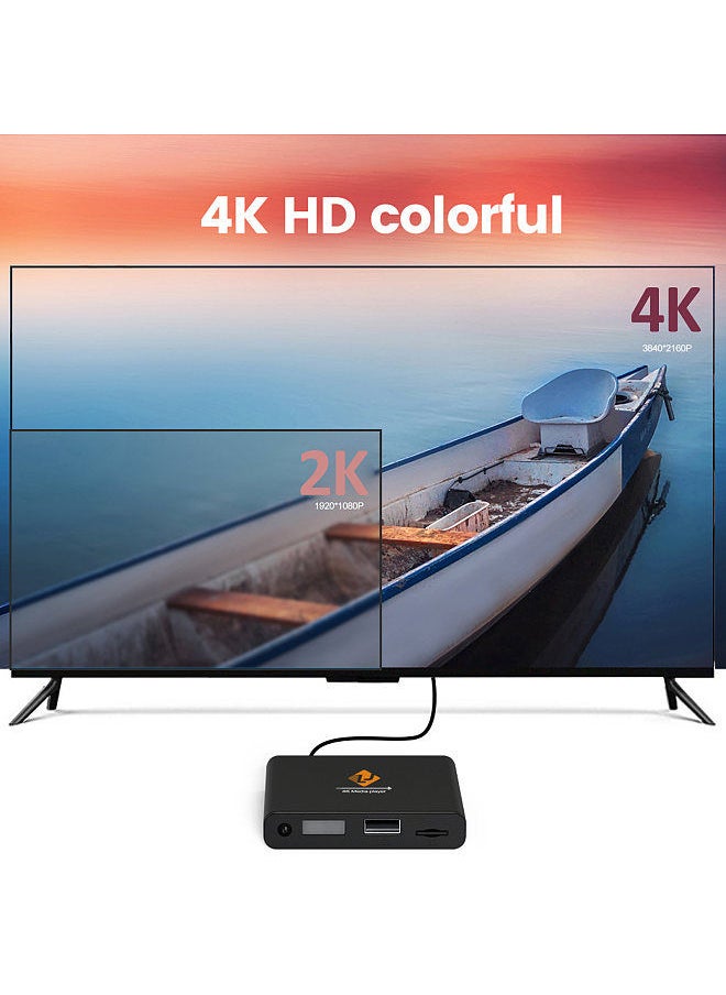 Generic - X8 4K Digital Media Player Mini TV Box Advertsing Machine TF Card U Disk Playback H.265/HEVC Loop Play Auto Play - Image 1