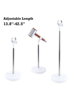 Y&D Hair Dryer Holder, Adjustable Stand Hand Free Blow Holder 360 Degree Rotating Metal Hairdryer for Bathroom, Vanity, Makeup Room  - Image 4