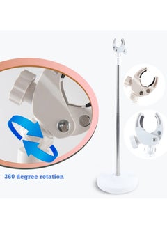 Y&D Hair Dryer Holder, Adjustable Stand Hand Free Blow Holder 360 Degree Rotating Metal Hairdryer for Bathroom, Vanity, Makeup Room  - Image 5