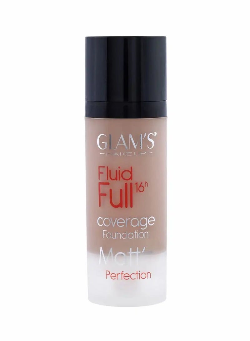 Glam's Fluid Full Matte Foundation #220A Light Beige - Image 1