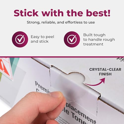 NextDayLabels Clear Circle Stickers - 1,000 Count 1.5" Round Sealing Labels on Roll - Clear Wafer Stickers for Packaging, Mailing, Retail, Crafts, and Envelopes - Made in USA - Image 2