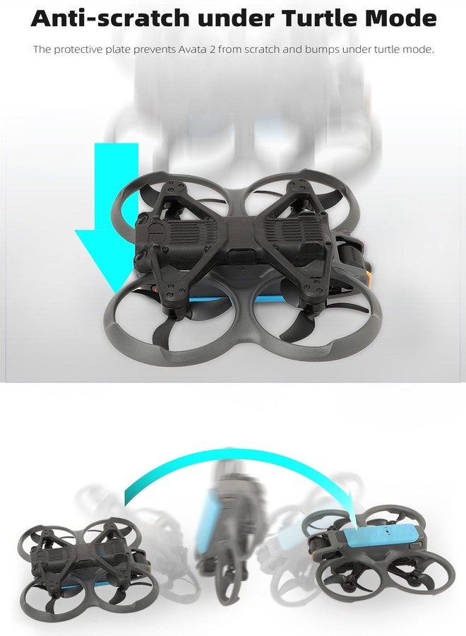 BTG Protective Plate for DJI Avata 2 Accessories Body Protection Bottom Protection(Black) - Image 3