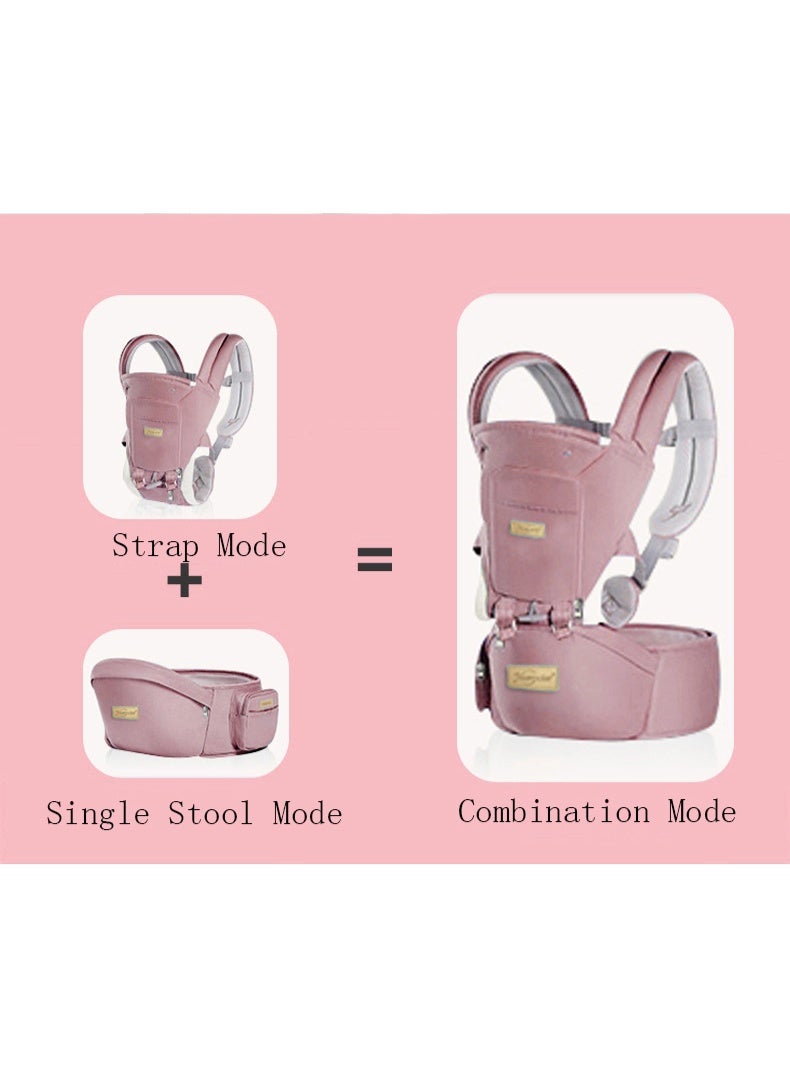 انسولار حامل اطفال 6 في 1 مع مقعد خصر/مقعد ورك للرضاعة الطبيعية، مقاس واحد يناسب الجميع - يتكيف مع حديثي الولادة والرضع والاطفال الصغار - Image 2