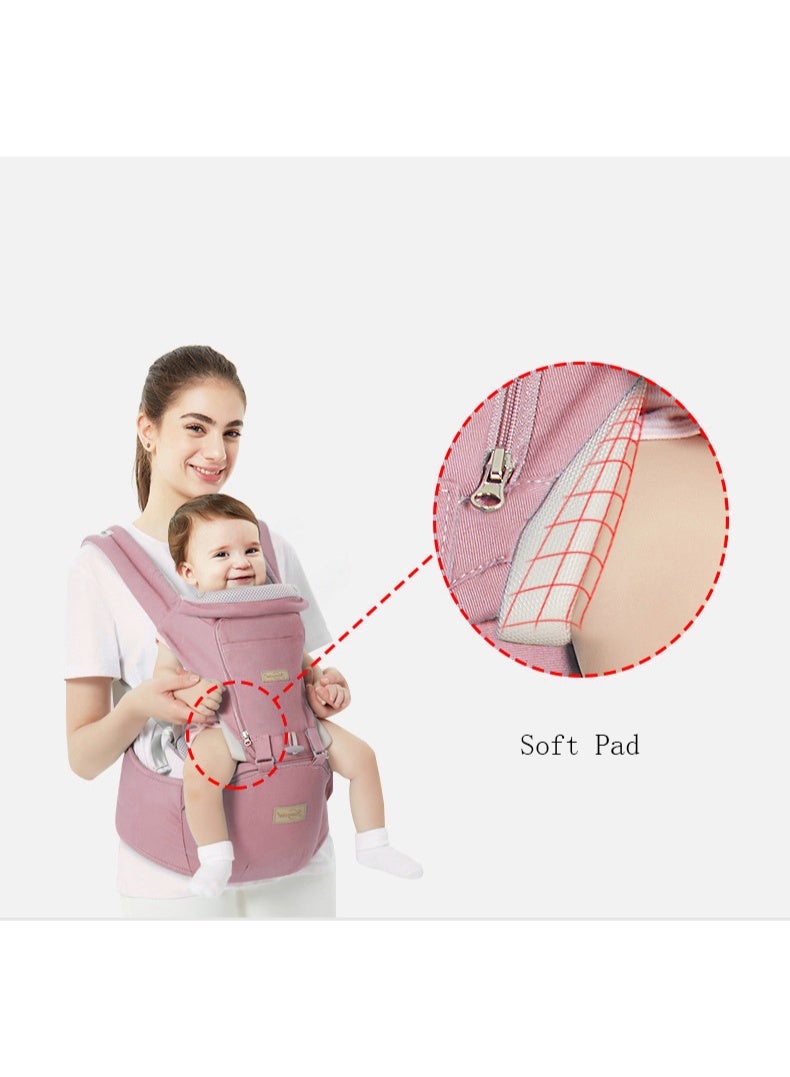 انسولار حامل اطفال 6 في 1 مع مقعد خصر/مقعد ورك للرضاعة الطبيعية، مقاس واحد يناسب الجميع - يتكيف مع حديثي الولادة والرضع والاطفال الصغار - Image 4