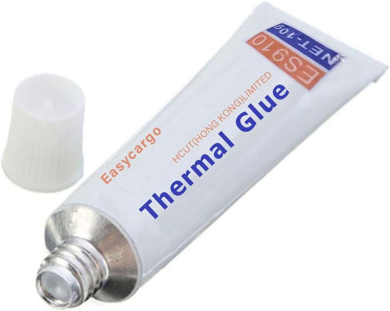 Easycargo Thermal Glue, High Performance Silicone Thermal Conductive Adhesive Glue, Cooler Epoxy Compound for Heatsink GPU VRM VRAM LED IC Chips MOSFET BJT Transistor 3D Printer PCB Tec1-12706 - Image 1