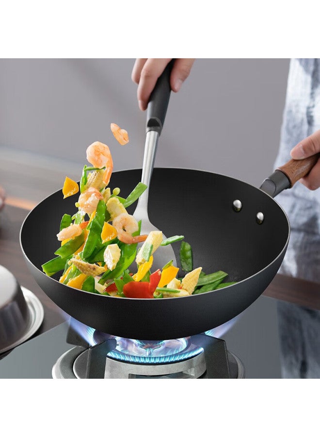 Supor Core Iron Ii With Titanium Stainless Steel Wok, Stir-fry Pan For Home Use, Iron Pan For Gas Stove And Open Flame, Ec32acc02 - Image 3