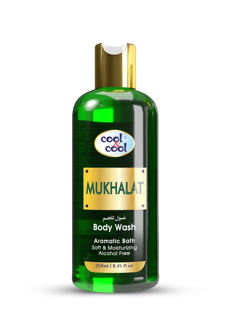 Cool & Cool - Cool & Cool Mukhalat Body Wash 250 ML-Enriched with Vitamin E, Soft, Creamy and Moisturizing - Image 1
