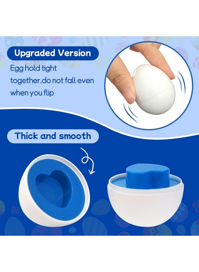 Tinabless Matching Eggs Toys 12 pcs Set Color & Shape Recoginition Sorter Puzzle for Toddlers, Christmas Easter Travel Game Early Learning Educational Gift for Year Old Kids - Image 5