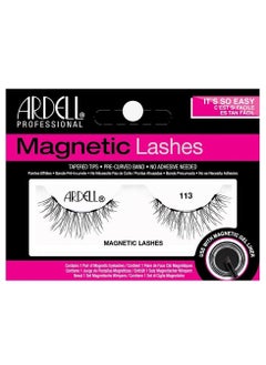 Ardell Single Magnetic Lashes - Style 113, Reusable and Easy-to-Apply False Lashes