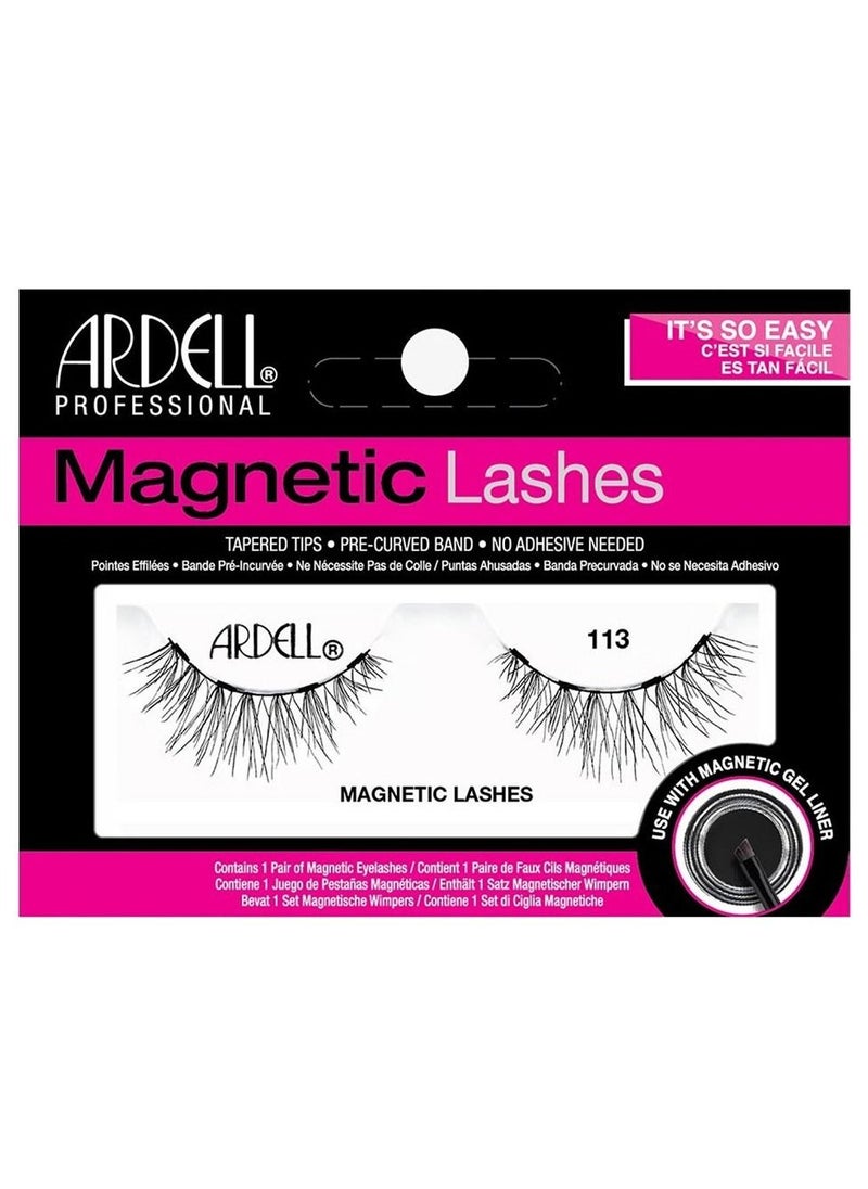 ARDELL - Ardell Single Magnetic Lashes - Style 113, Reusable and Easy-to-Apply False Lashes - Image 1
