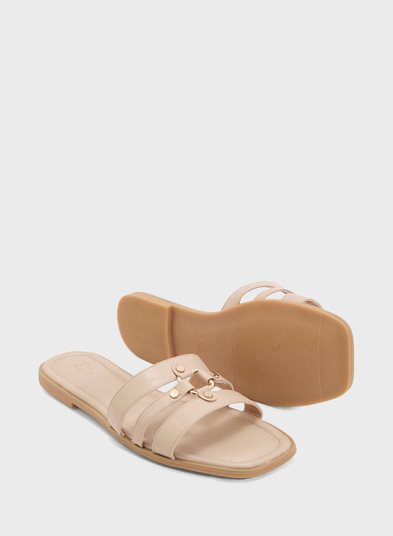 ELLA Ladies Flat Sandal - Image 3