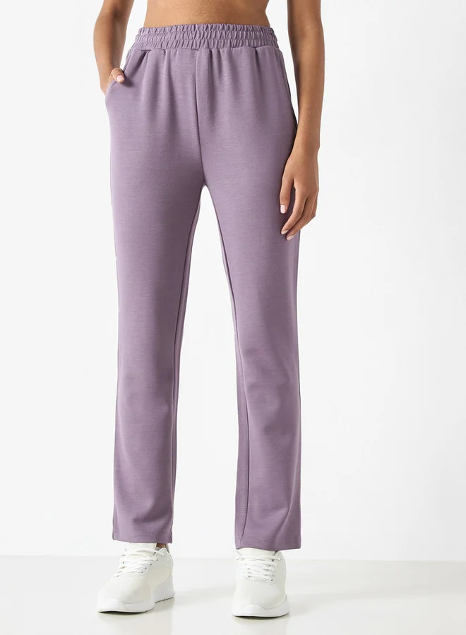 ADOT by Splash Track Pants with Elasticated Waistband and Pockets