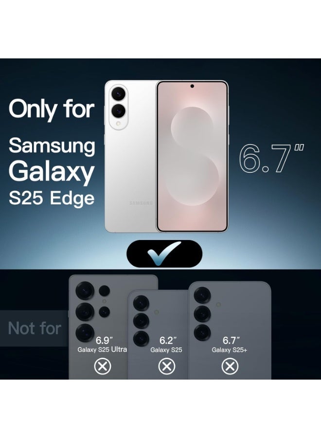 ELTRAZONE 3-Pack Tempered Glass Screen Protector for Galaxy S25 Edge 6.7-inch | 9H Hardness | Anti-Scratch & Anti-Fingerprint | Ultra-Clear HD Glass - Image 2