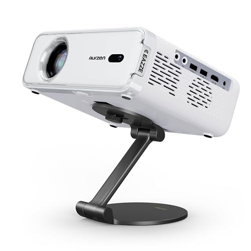 Aurzen Projector Foldable Stand, Ultra-Compact with Easy Setup, 180° Rotation, Compatible with TMY, HAPPRUN, Yaber, Epson & Most Projectors (¼-Inch Screw, Only Stand) - Image 1