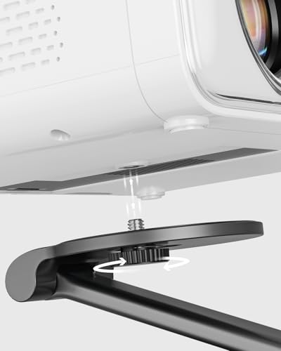 Aurzen Projector Foldable Stand, Ultra-Compact with Easy Setup, 180° Rotation, Compatible with TMY, HAPPRUN, Yaber, Epson & Most Projectors (¼-Inch Screw, Only Stand) - Image 2