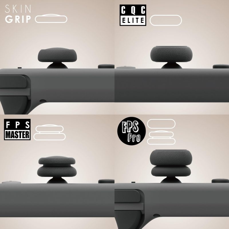 Thumb Grips 6-Pack Patented Design: 2 Skin Grip 2 Cqc Elite 2 Fps Master - Enhanced Accuracy Extra Grip Tpe Joystick Caps for Nintendo Switch Joy-Con Gaming - Image 4