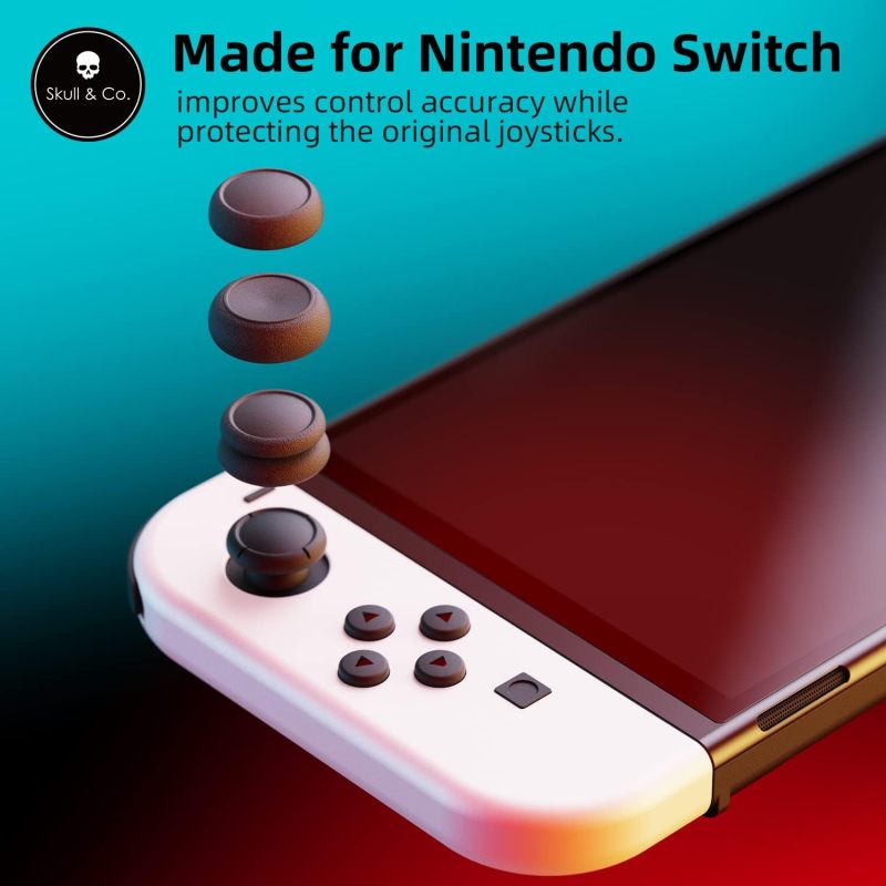 Thumb Grips 6-Pack Patented Design: 2 Skin Grip 2 Cqc Elite 2 Fps Master - Enhanced Accuracy Extra Grip Tpe Joystick Caps for Nintendo Switch Joy-Con Gaming - Image 2