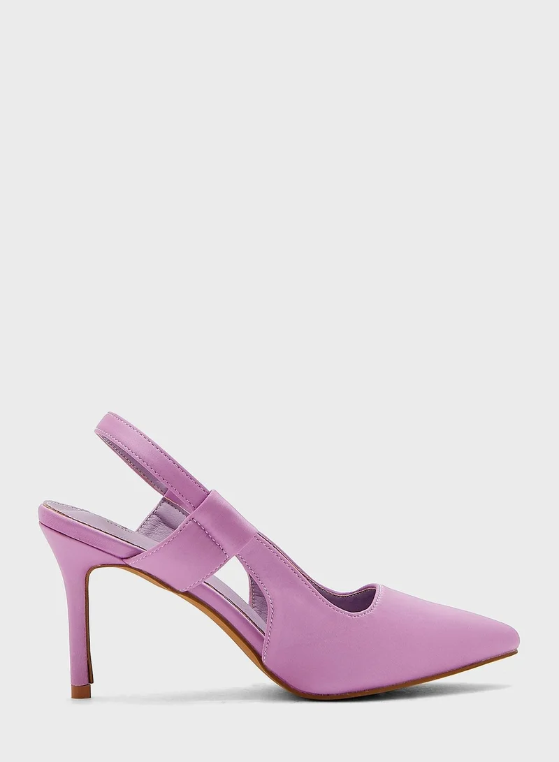 Ginger Cutout Slingback Strap Pointed Pump