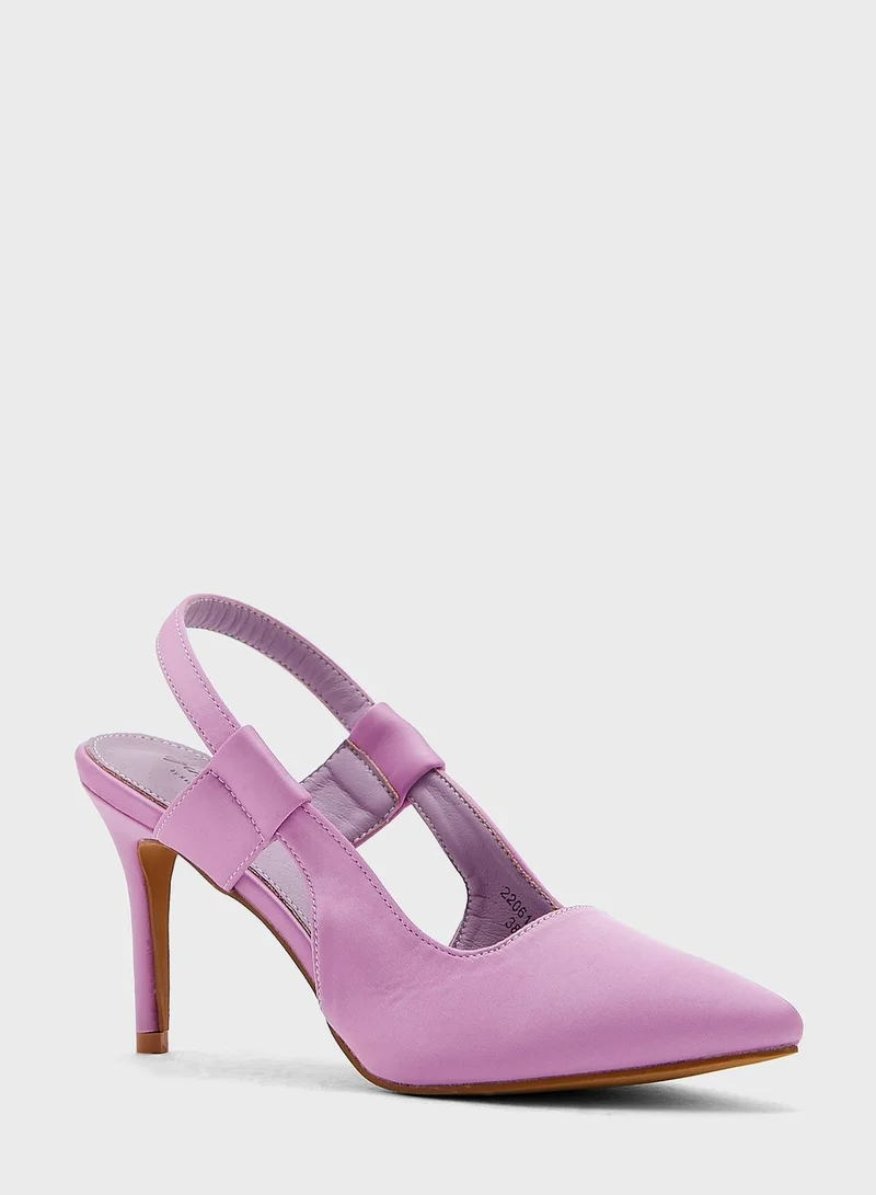 Ginger Cutout Slingback Strap Pointed Pump