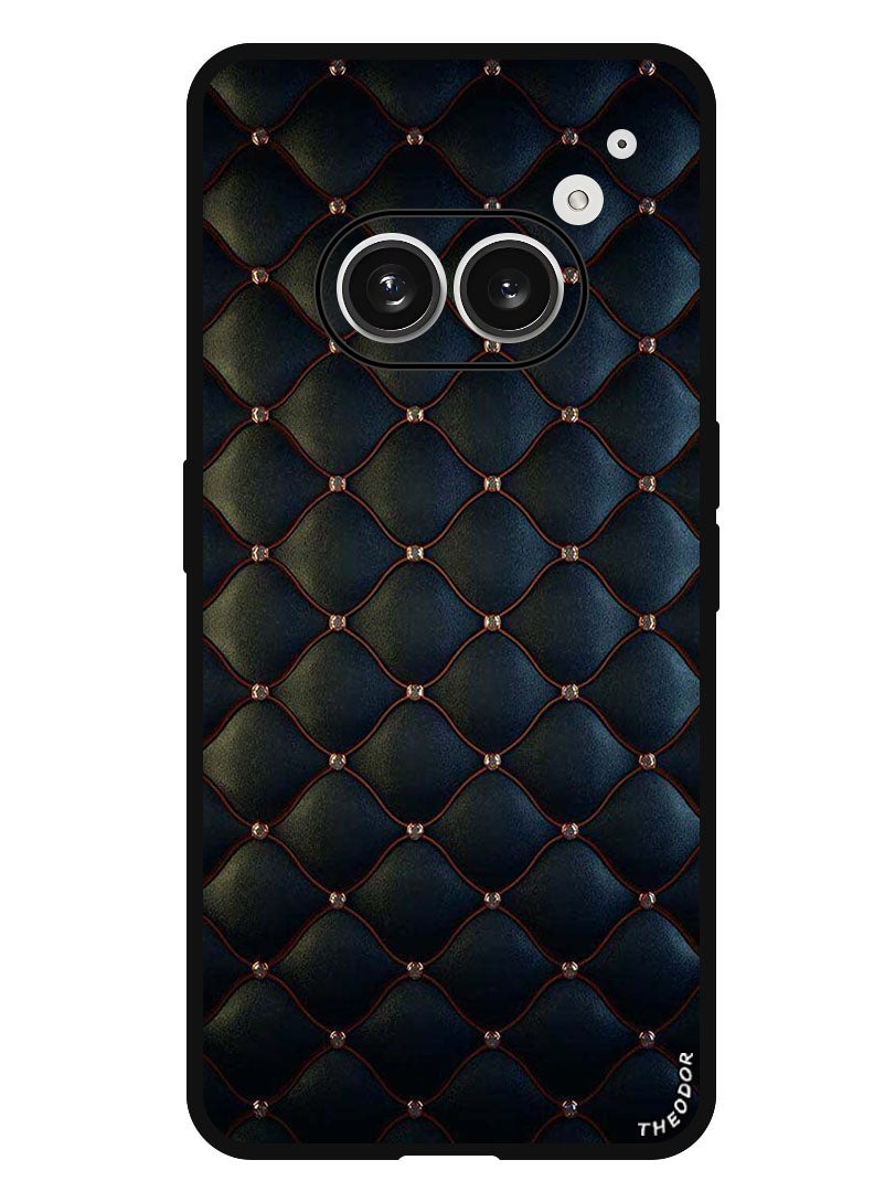 Theodor Protective Case Anti Scratch Shock Proof Bumper Cover For Nothing Phone (2a) Stappers On Black Cloth Pattern - Image 1