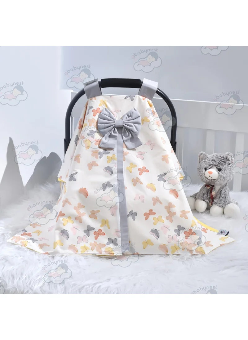 Ebabynest Kelebek Series Yellow Stroller Cover V3