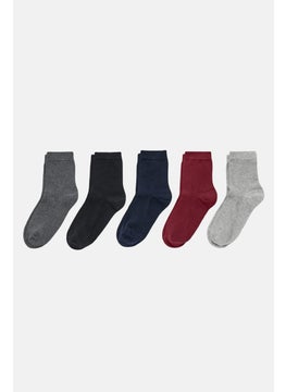 Tchibo Women 5 Pairs Plain Socks, Navy  - Image 2