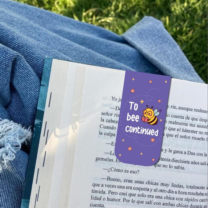 OneOclock علامات كتاب مغناطيسية لعشاق الكتب – اقتباسات ممتعة وملونة | علامات للقراء، هدايا علامات للقراء | علامات للكتب | هدية للقراء (مجموعة من 6) - Image 2