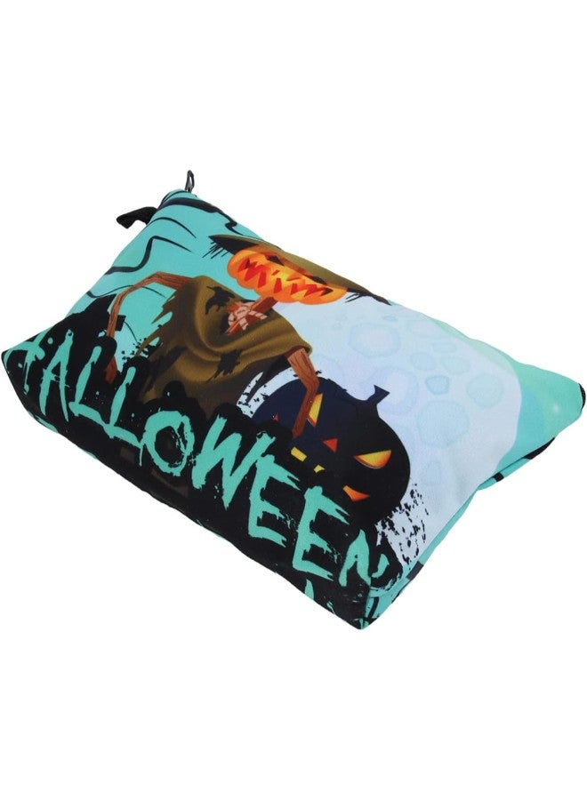 klarako Halloween Makeup Clutch Bag Handy Zipper Cosmetic Bags Large Capacity Travel Toiletries Organizer Bag for Women Travel Organization Style 1  - Image 1